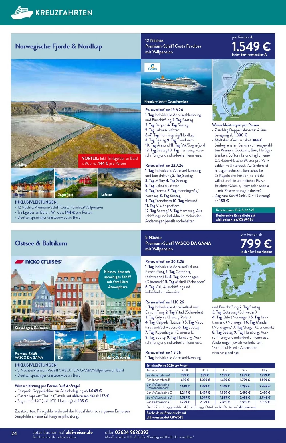 aldi reisen prospekt august 24