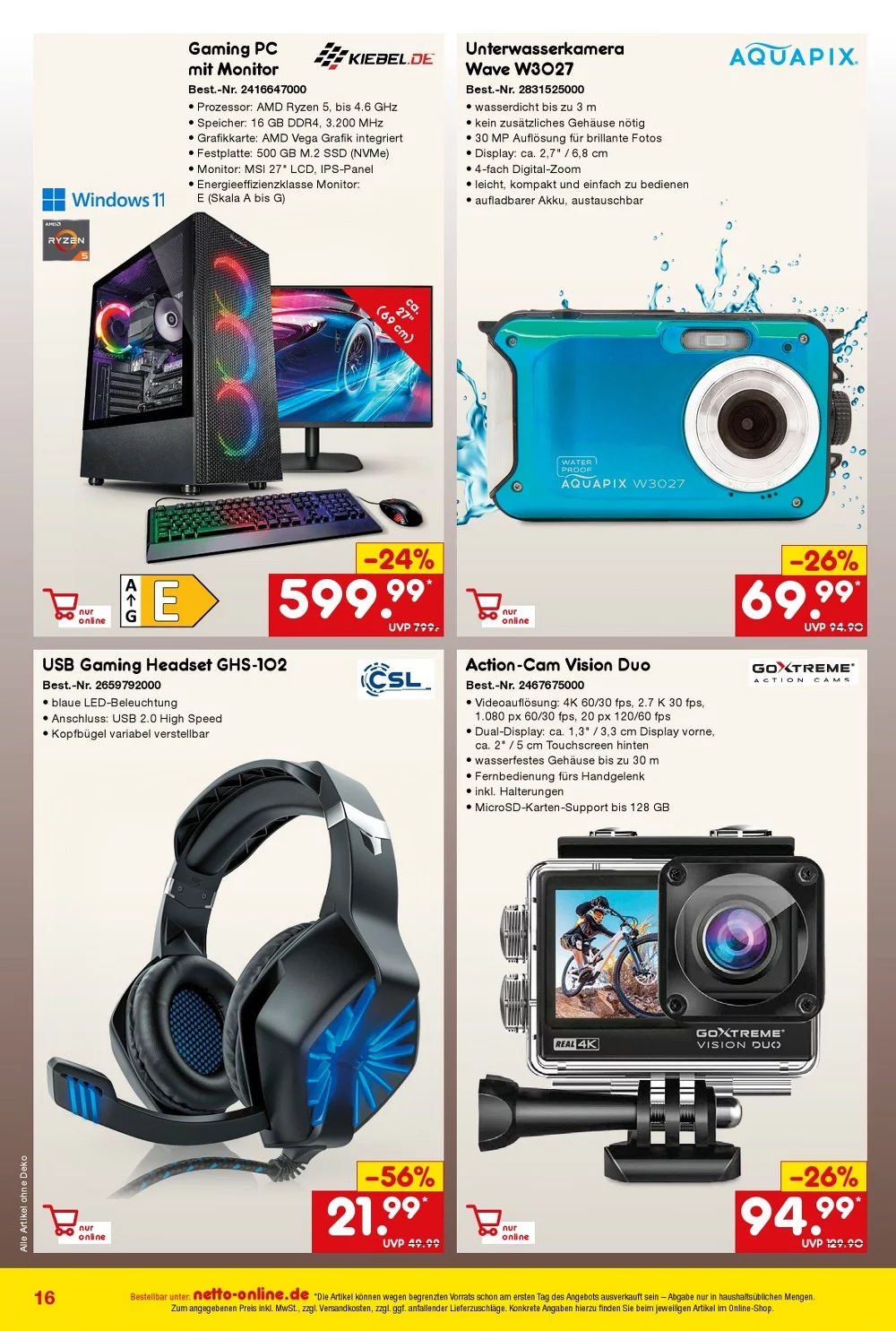 netto marken prospekt bestelmagazin september 16