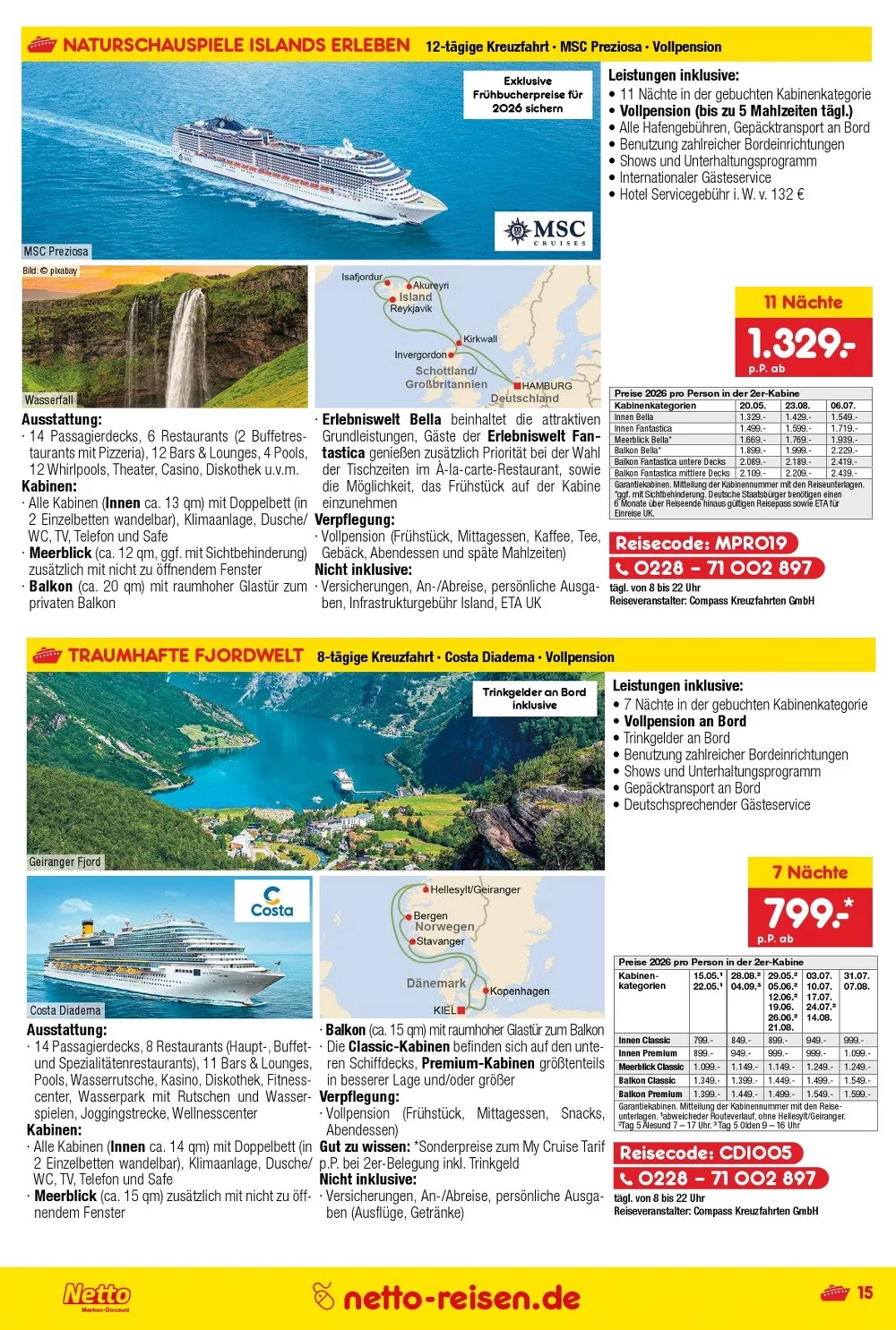 netto marken reisen prospekt september 15