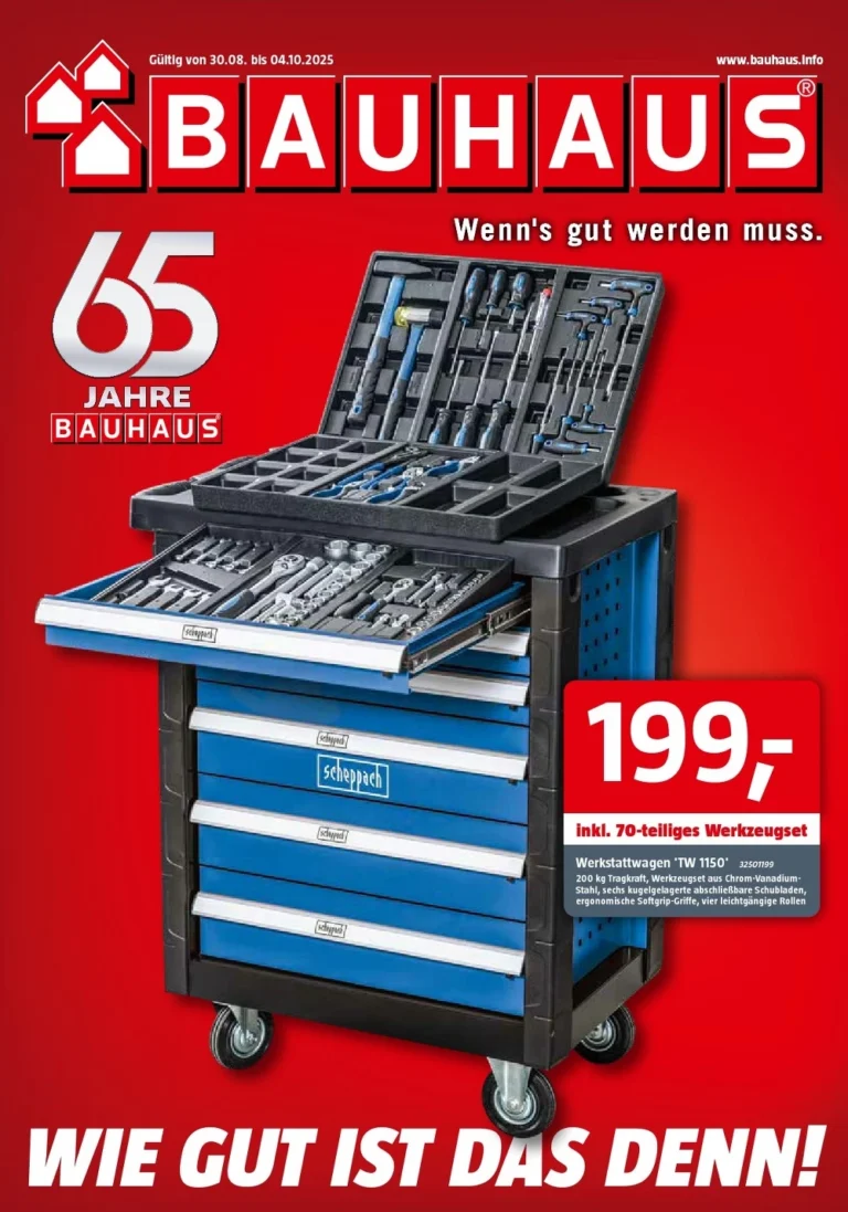 bauhaus prospekt kw-35, bauhaus prospekt september 2025