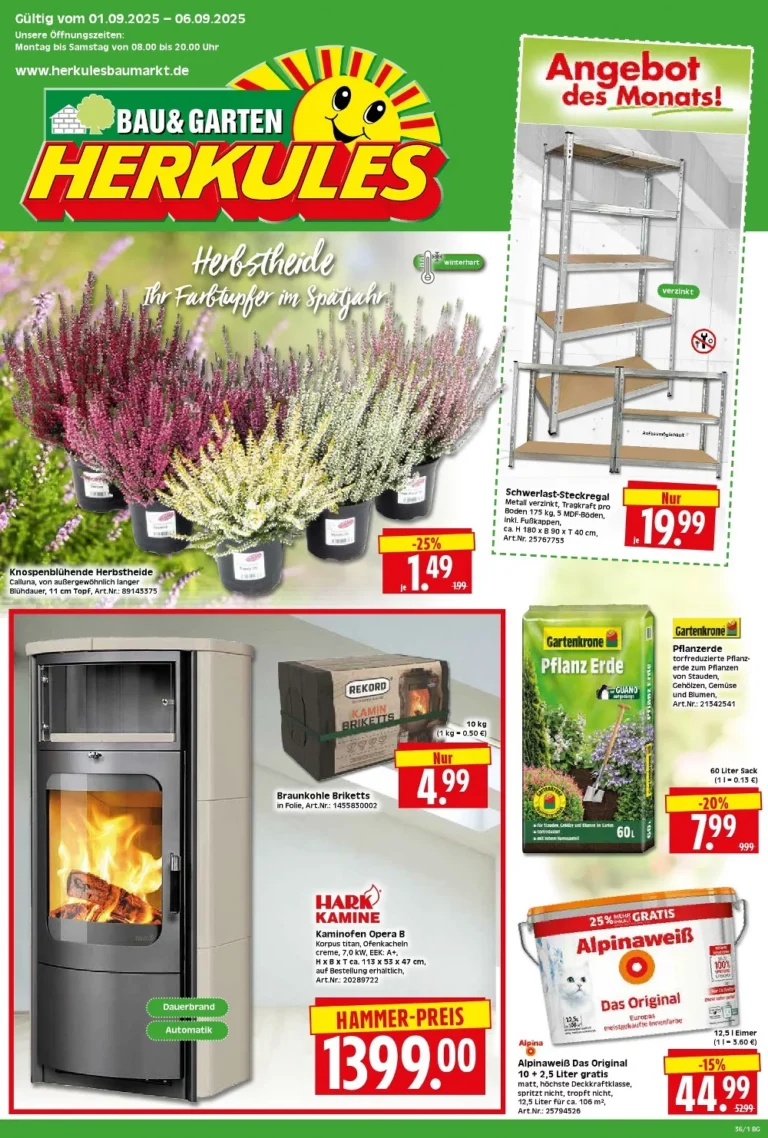 herkules baumarkt prospekt kw36