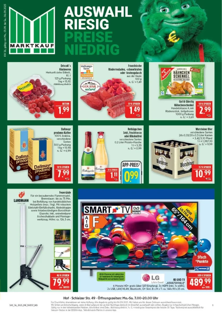 marktkrauf hof prospekt kw36