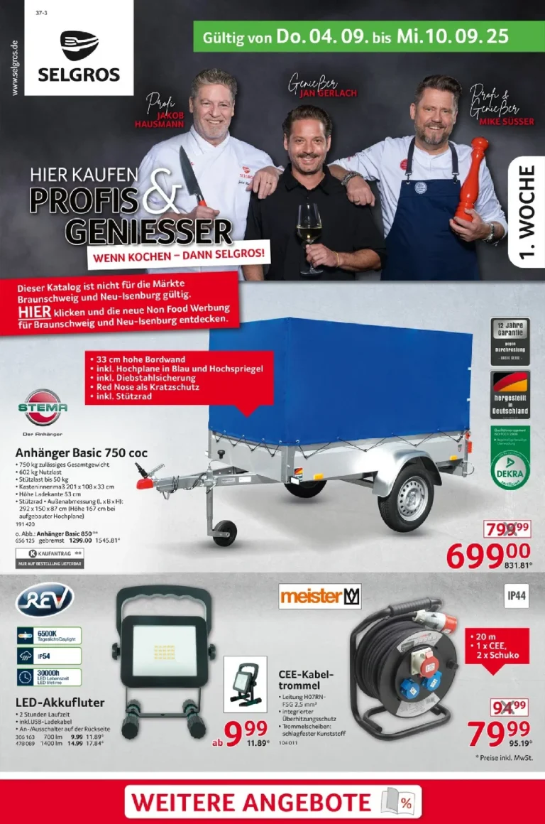 selgros nonfood prospekt kw37