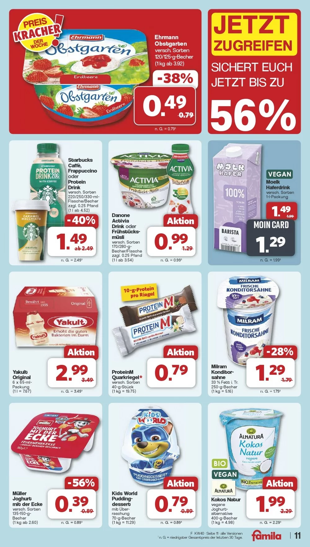 famila prospekt september 29 oktober 4 11