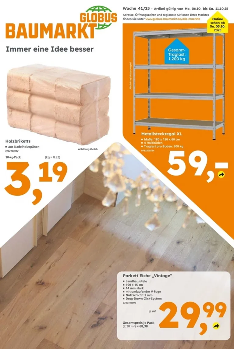 globus baumarkt prospekt kw41