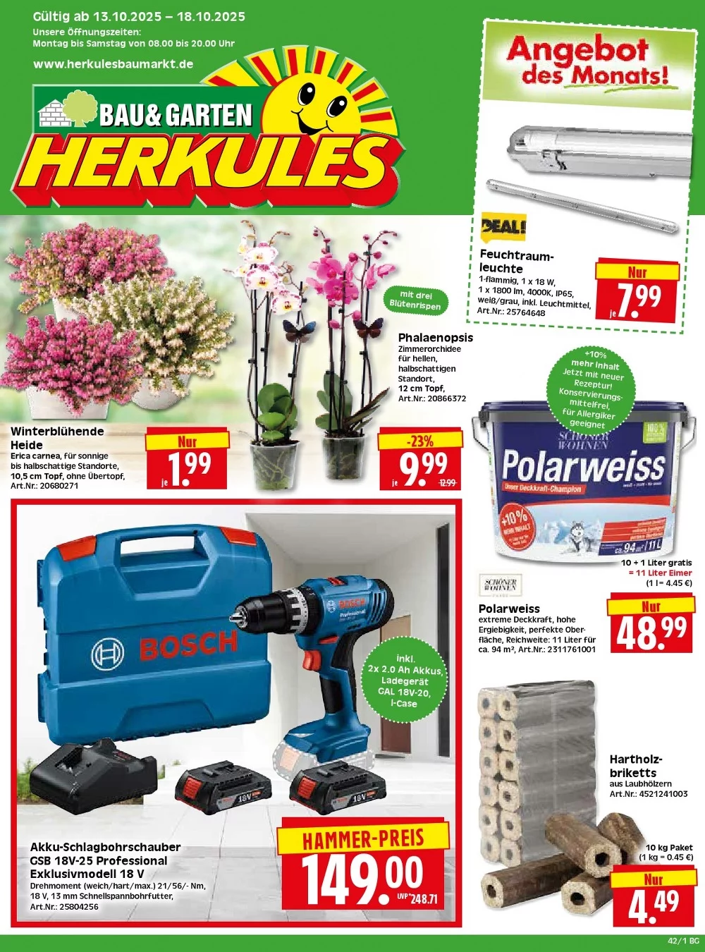 herkules baumarkt prospekt kw42