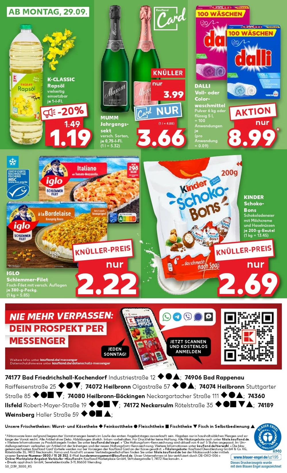 kaufland prospekt september 25 oktober 1 50