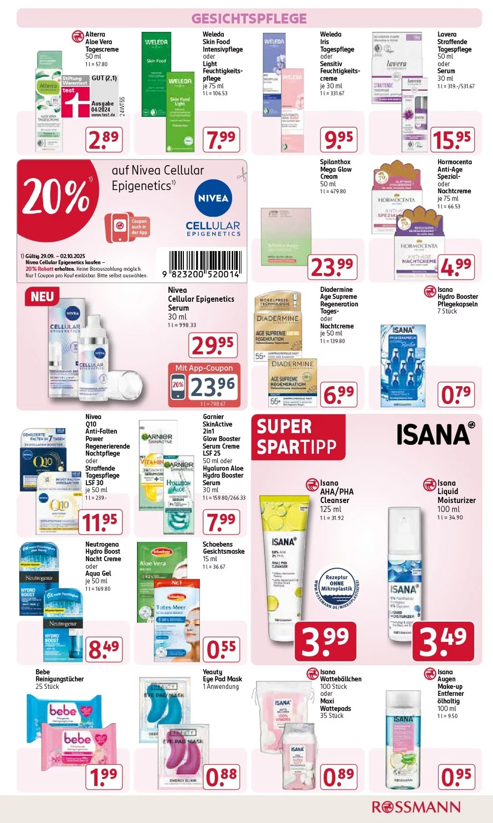 rossman prospekt september 29 oktober 2 7