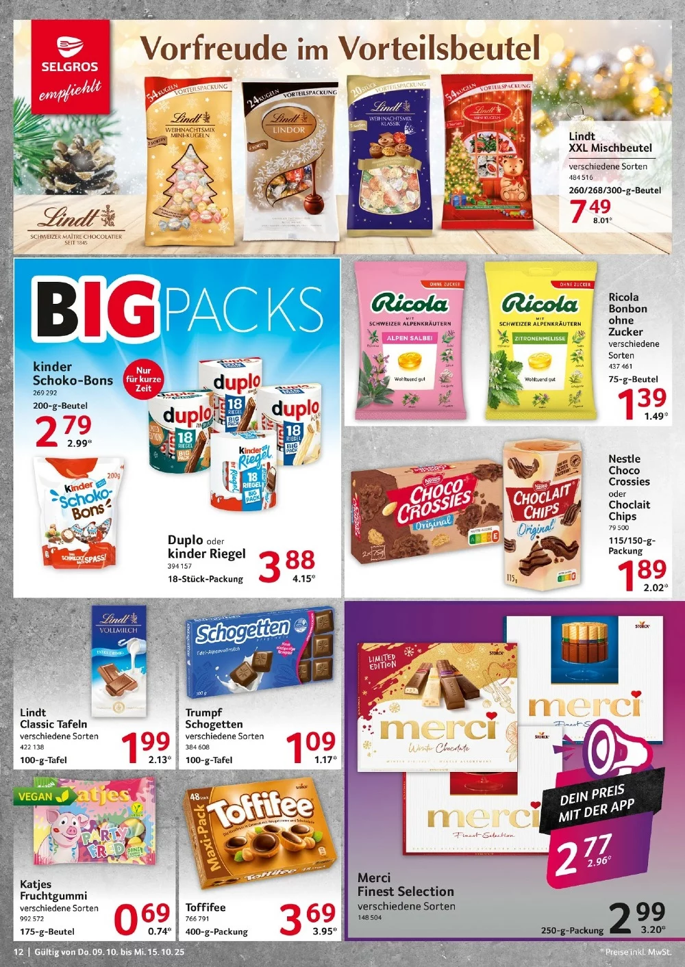 selgros food prospekt oktober 9 15 12