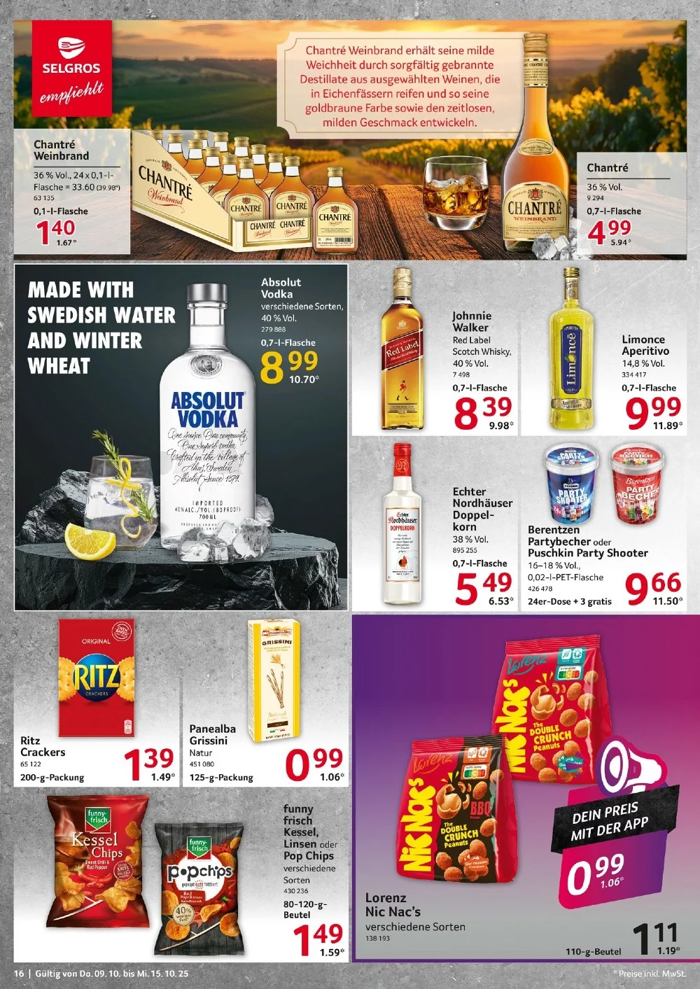 selgros food prospekt oktober 9 15 16