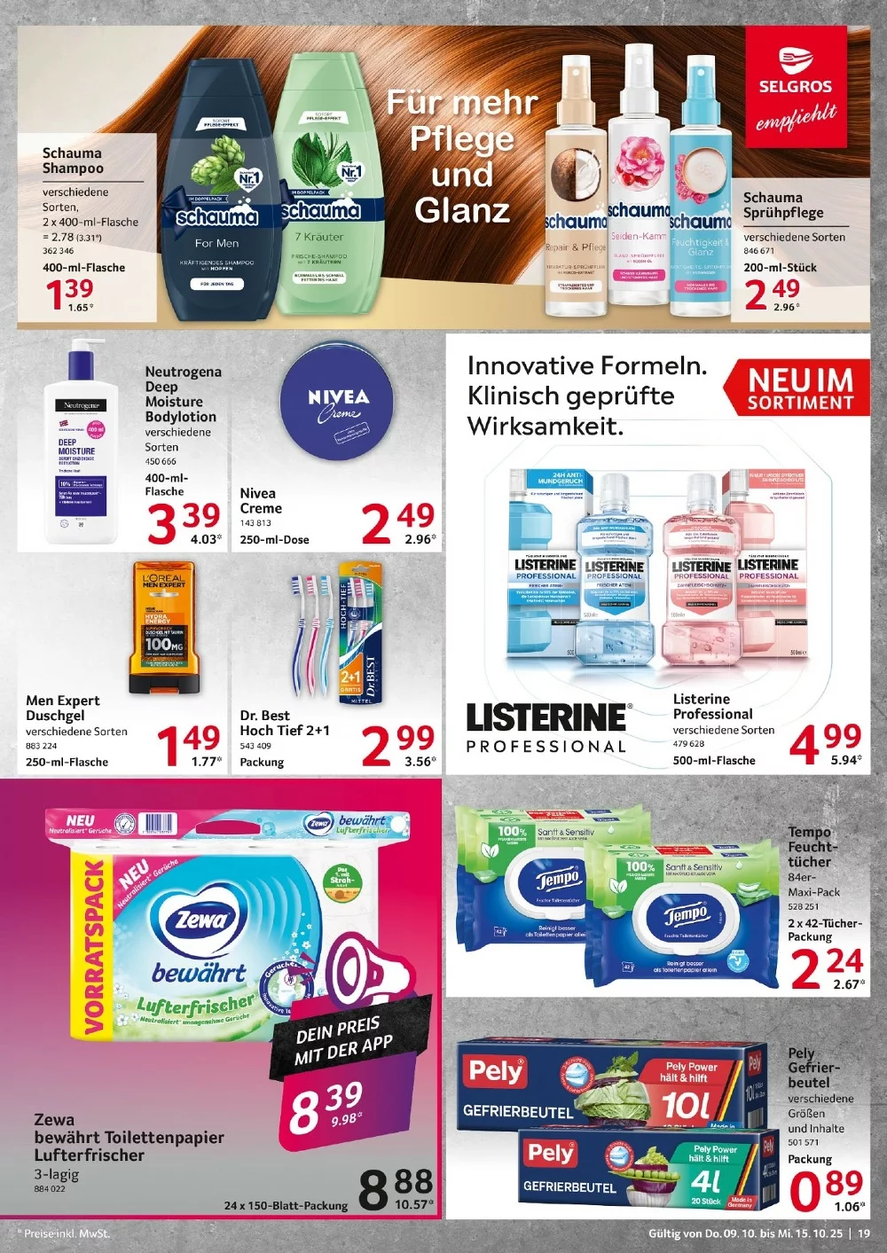 selgros food prospekt oktober 9 15 19