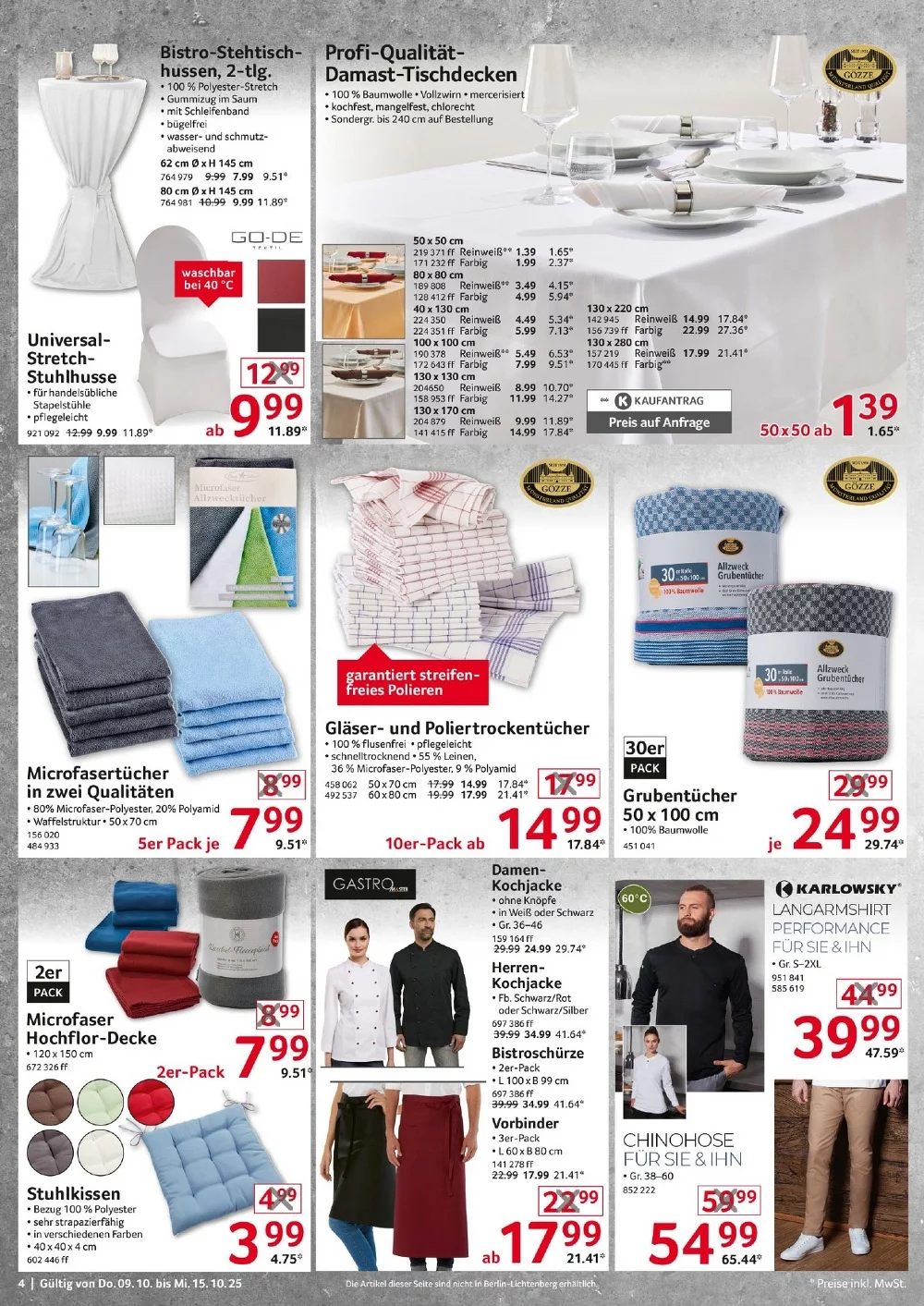 selgros nonfood prospekt oktober 9 15 4