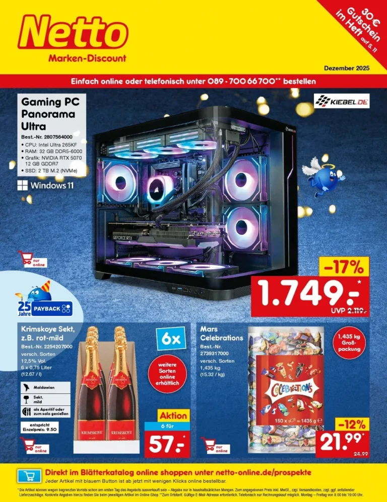 netto marken bestell magazin prospekt dezember