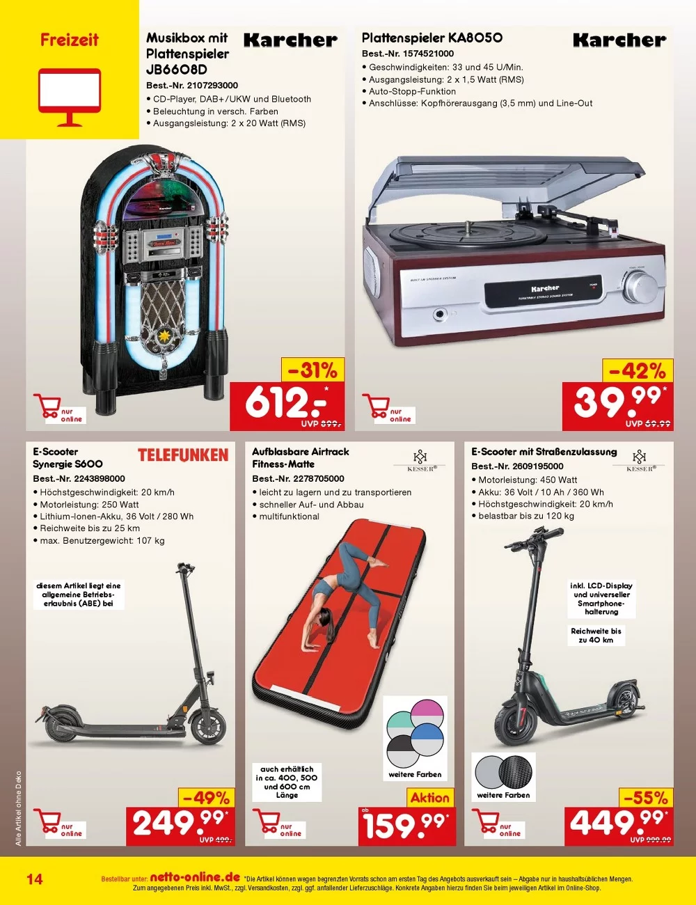 Netto marken prospekt Bestellmagazin November 14