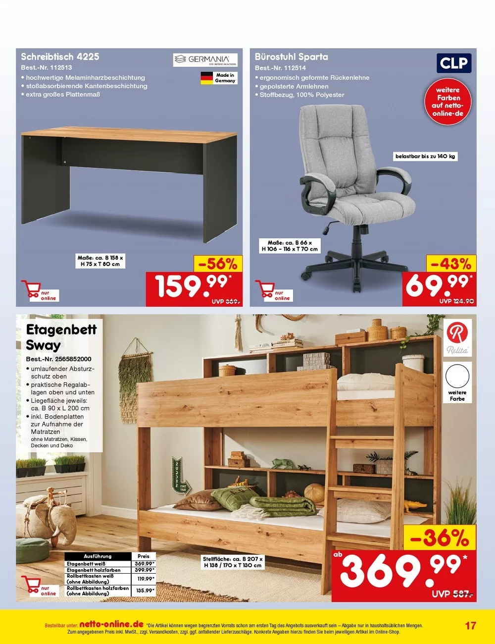 Netto marken prospekt Bestellmagazin November 17