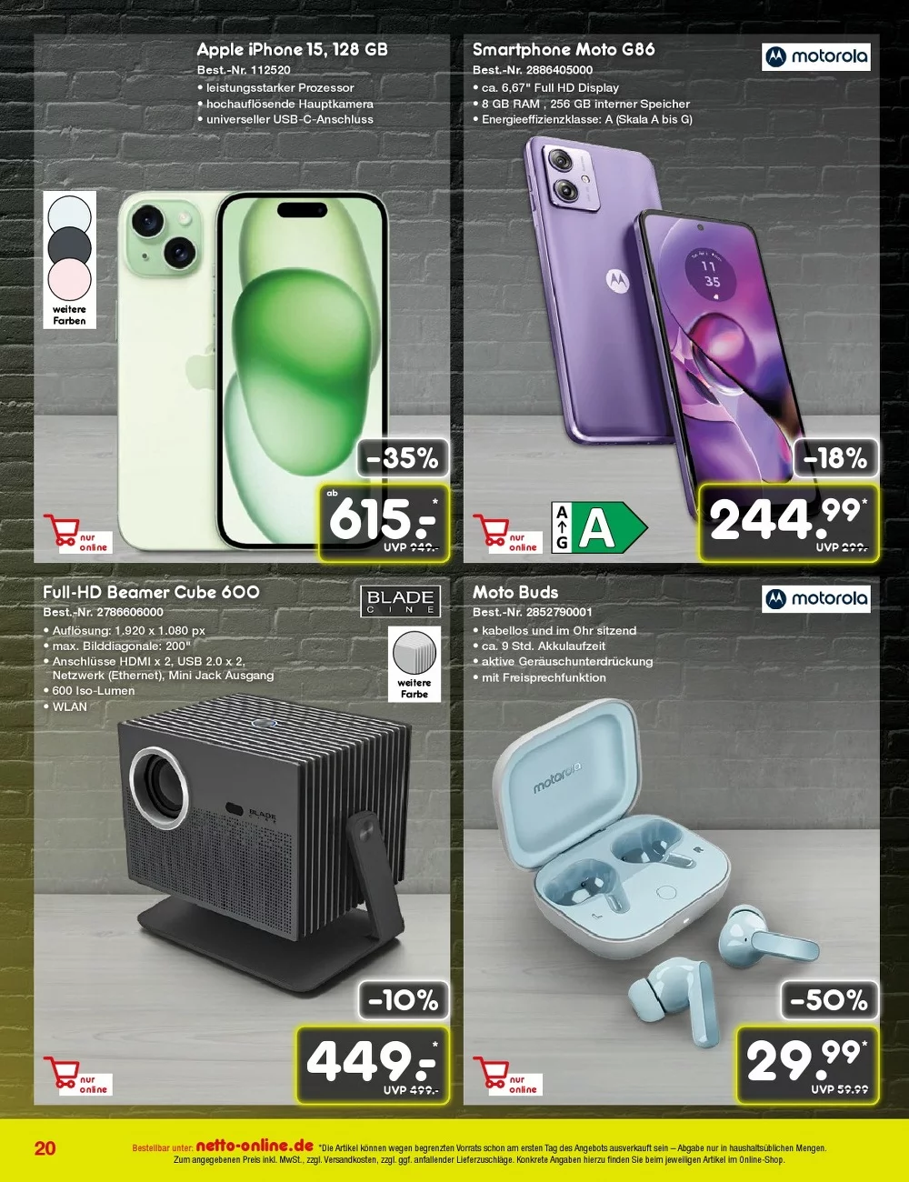 Netto marken prospekt Bestellmagazin November 20