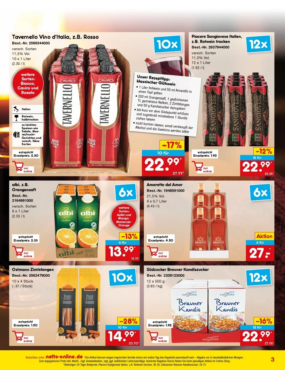 Netto marken prospekt Bestellmagazin November 3