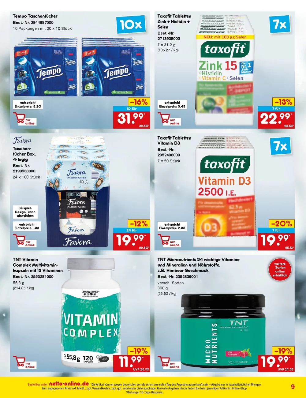 Netto marken prospekt Bestellmagazin November 9