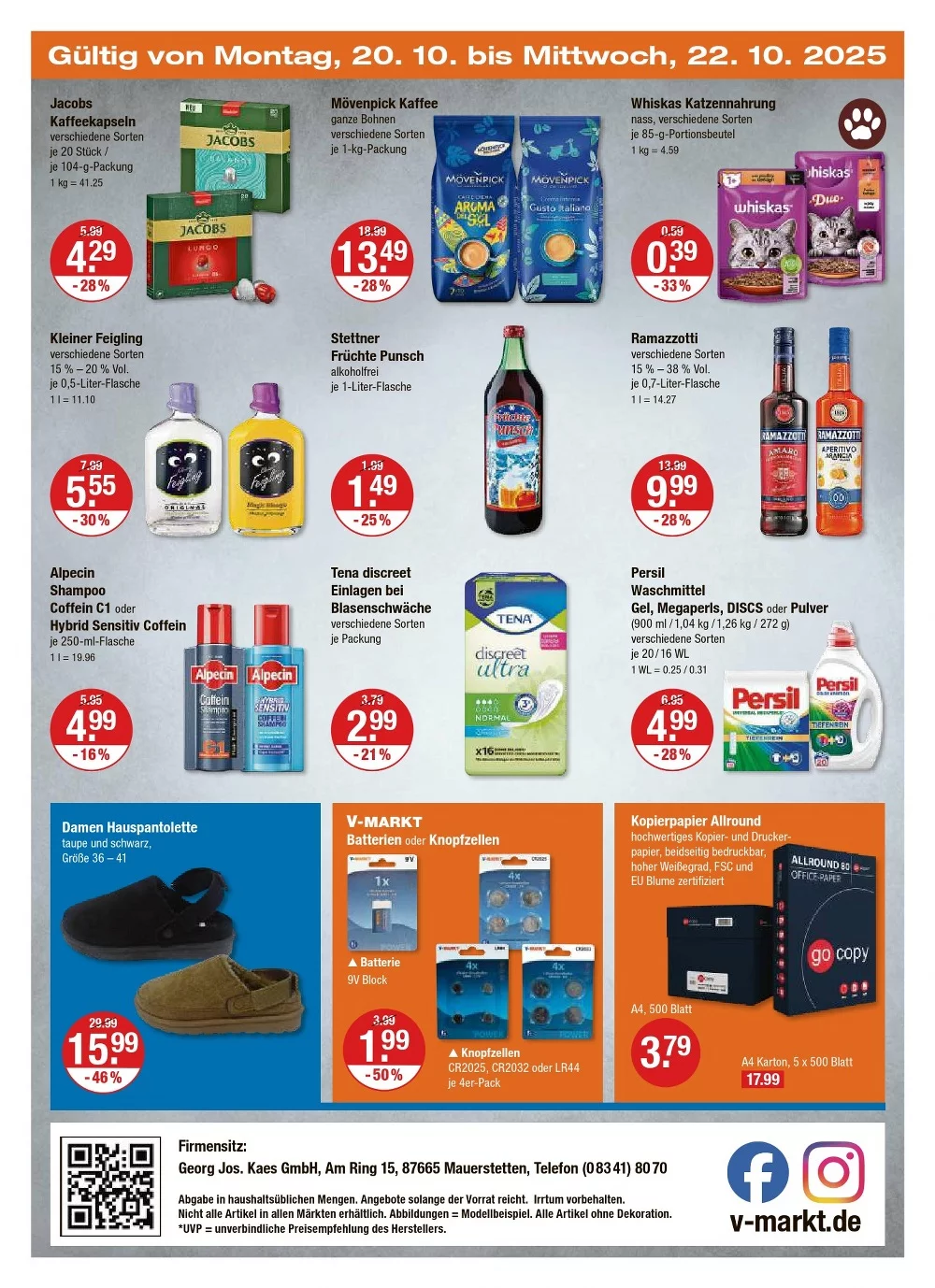 V Markt prospekt oktober 16 22 24