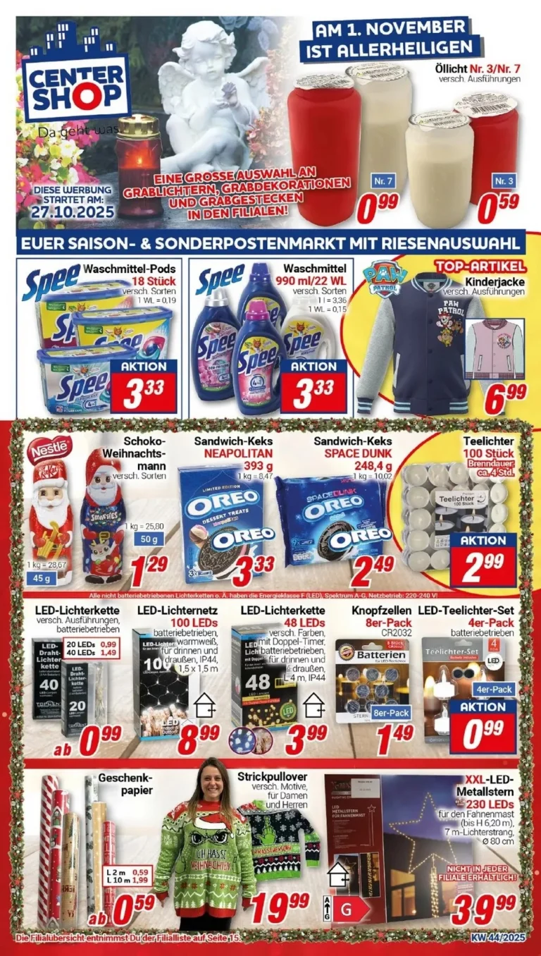 center shop prospekt kw44