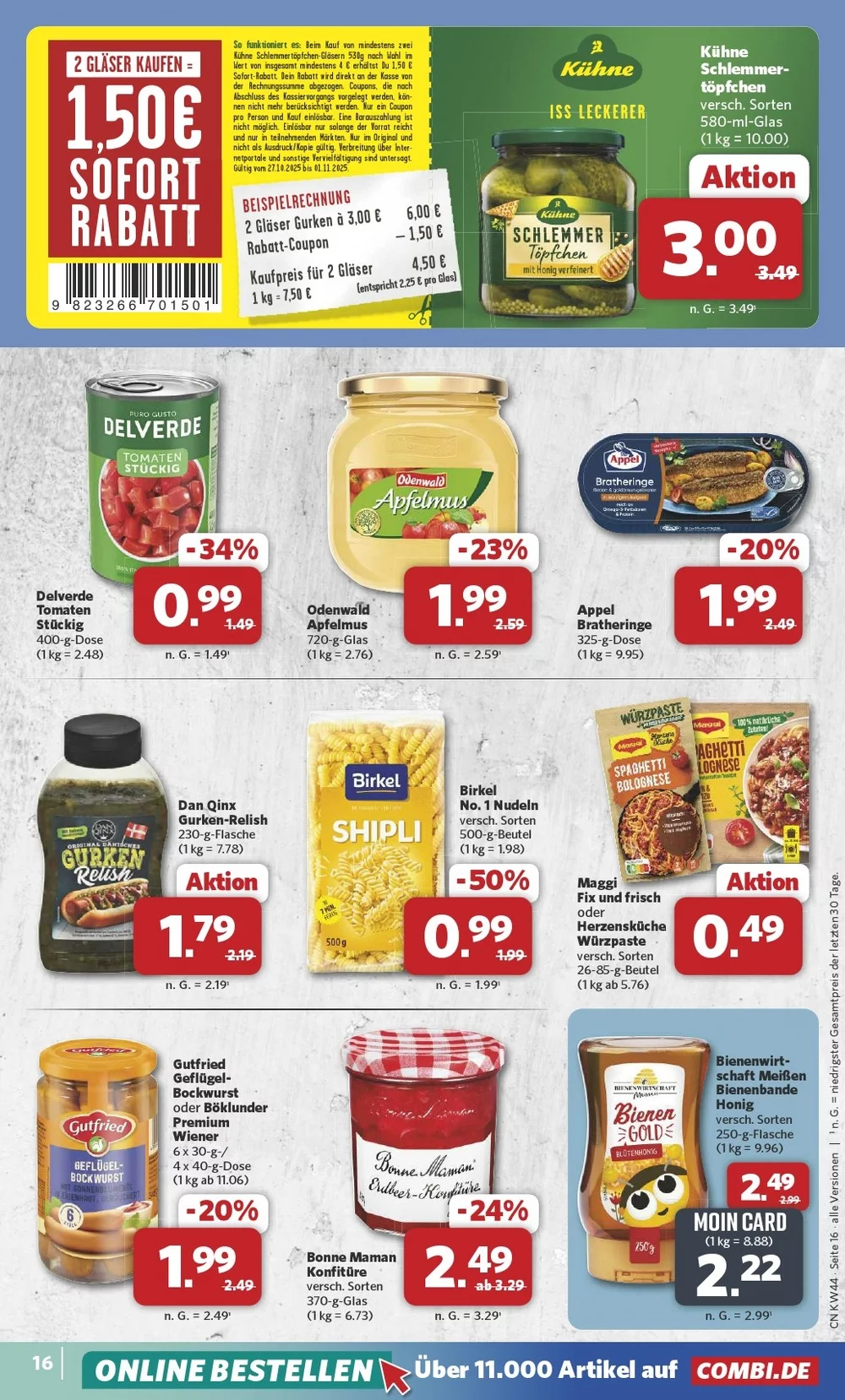 combi prospekt oktober 27 november 1 17