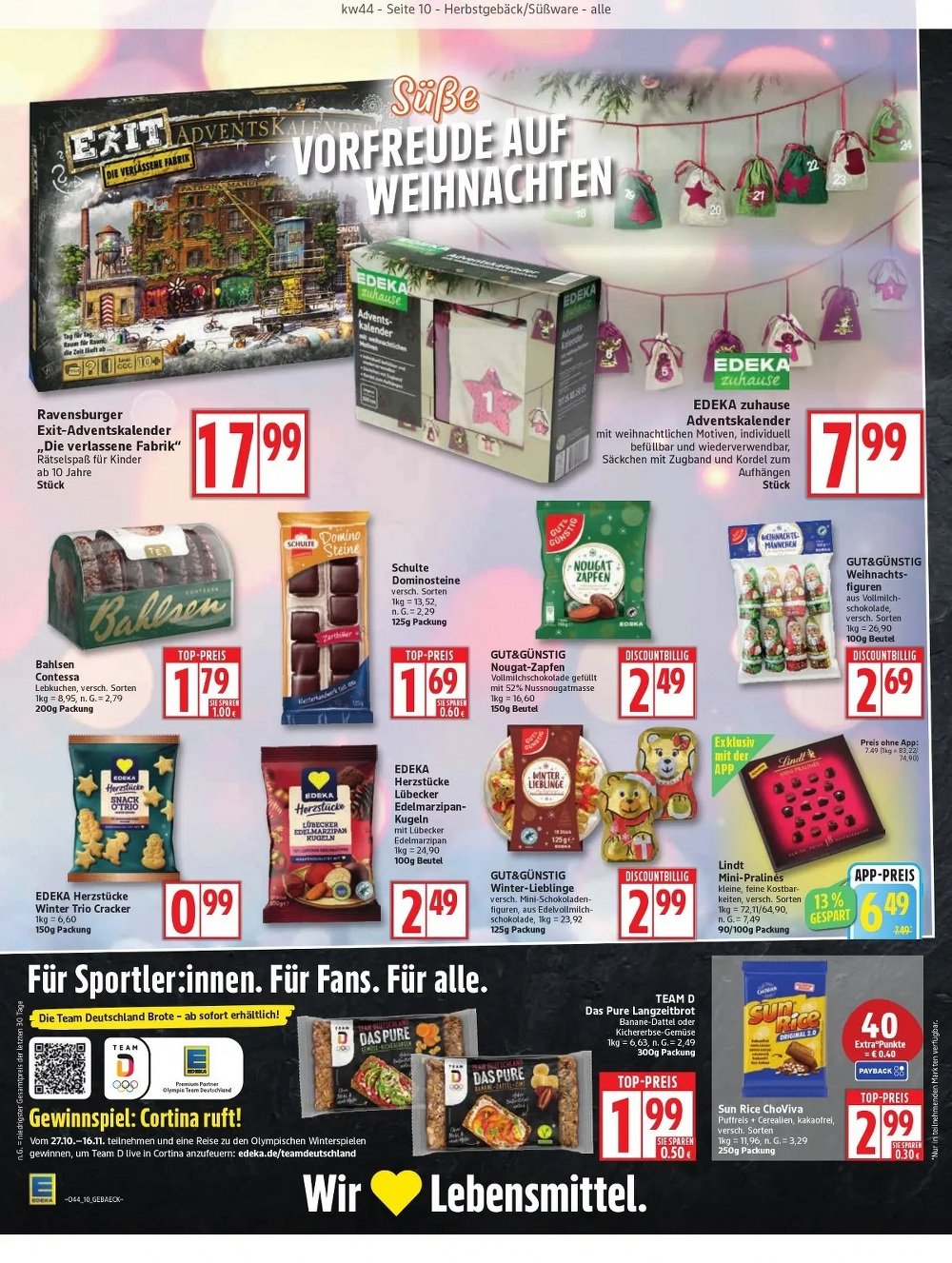 edeka prospekt oktober 27 november 1 10