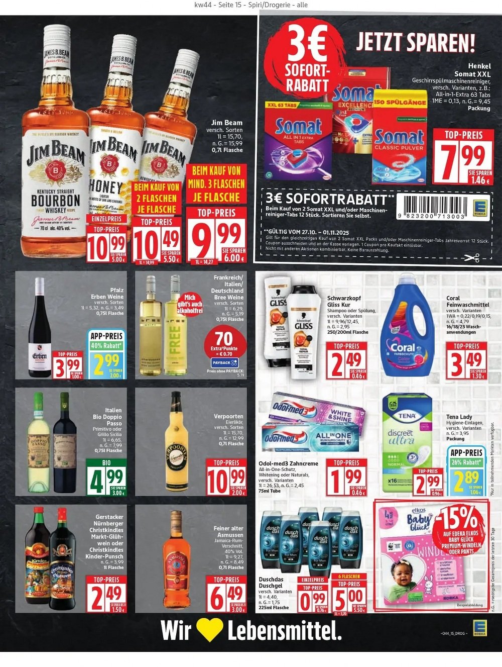 edeka prospekt oktober 27 november 1 15