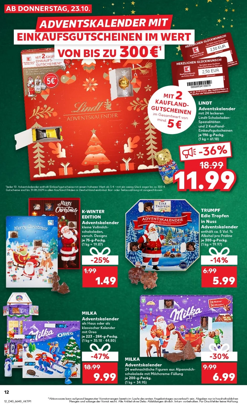 kaufland prospekt oktober 23 29 12