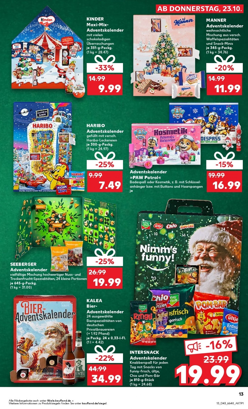 kaufland prospekt oktober 23 29 13