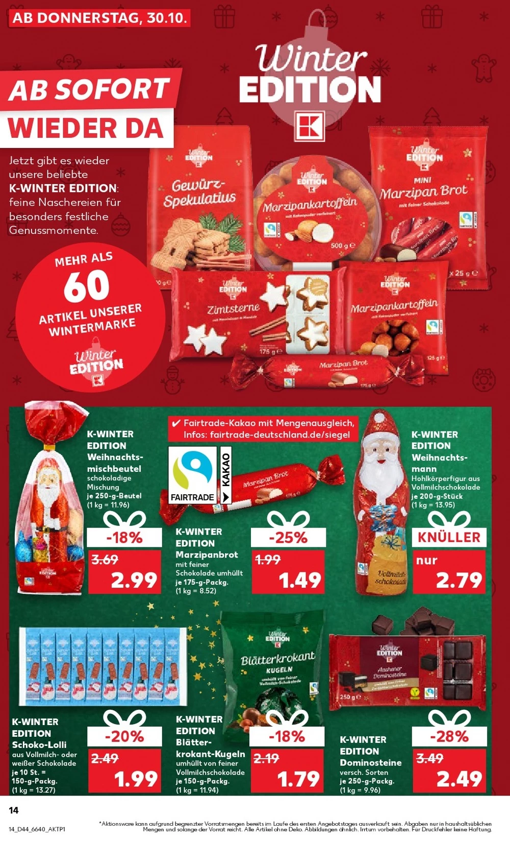 kaufland prospekt oktober 30 november 5 14
