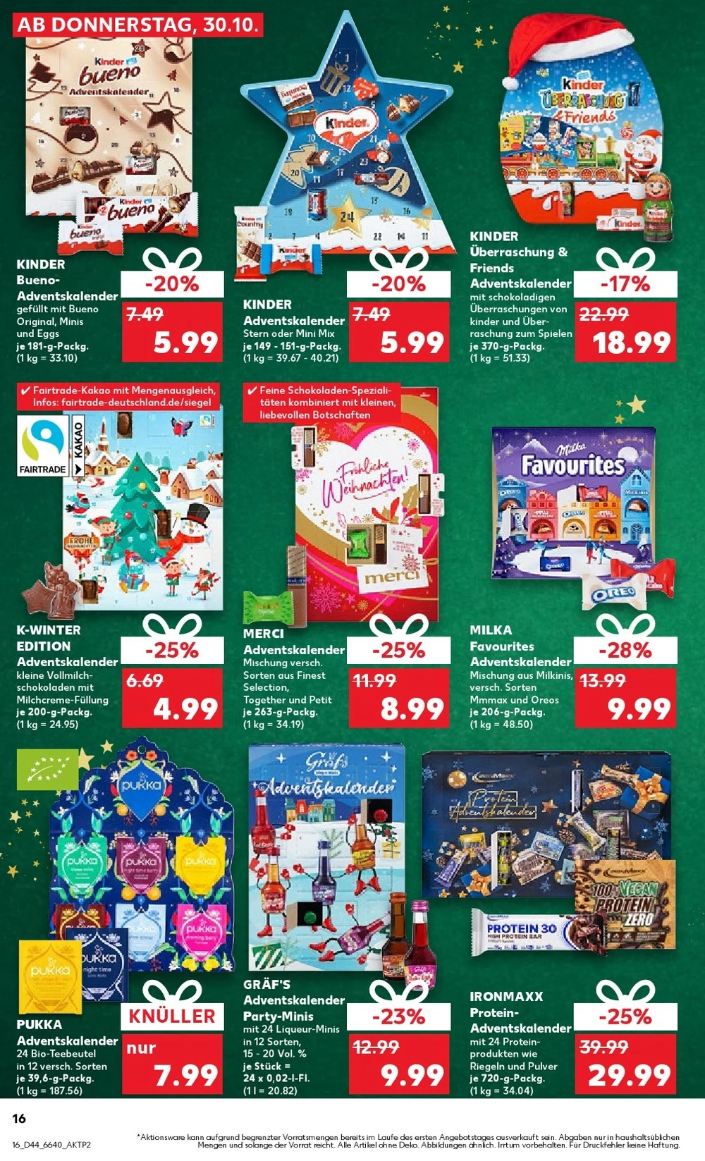 kaufland prospekt oktober 30 november 5 16