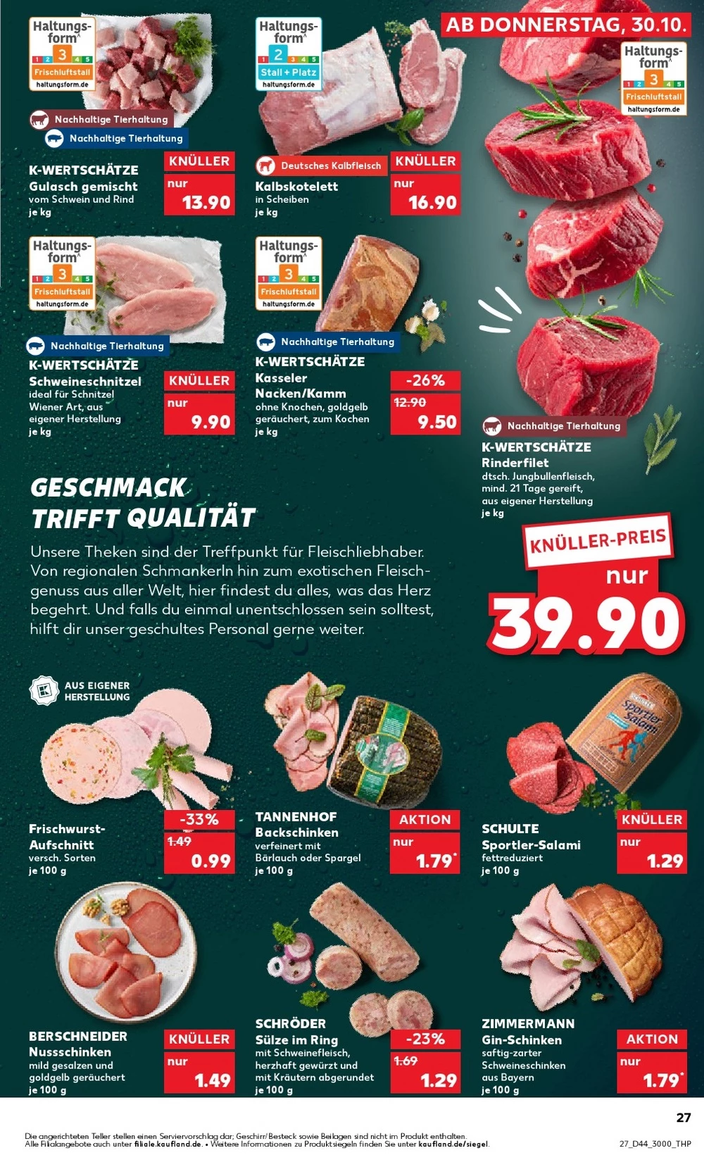 kaufland prospekt oktober 30 november 5 27