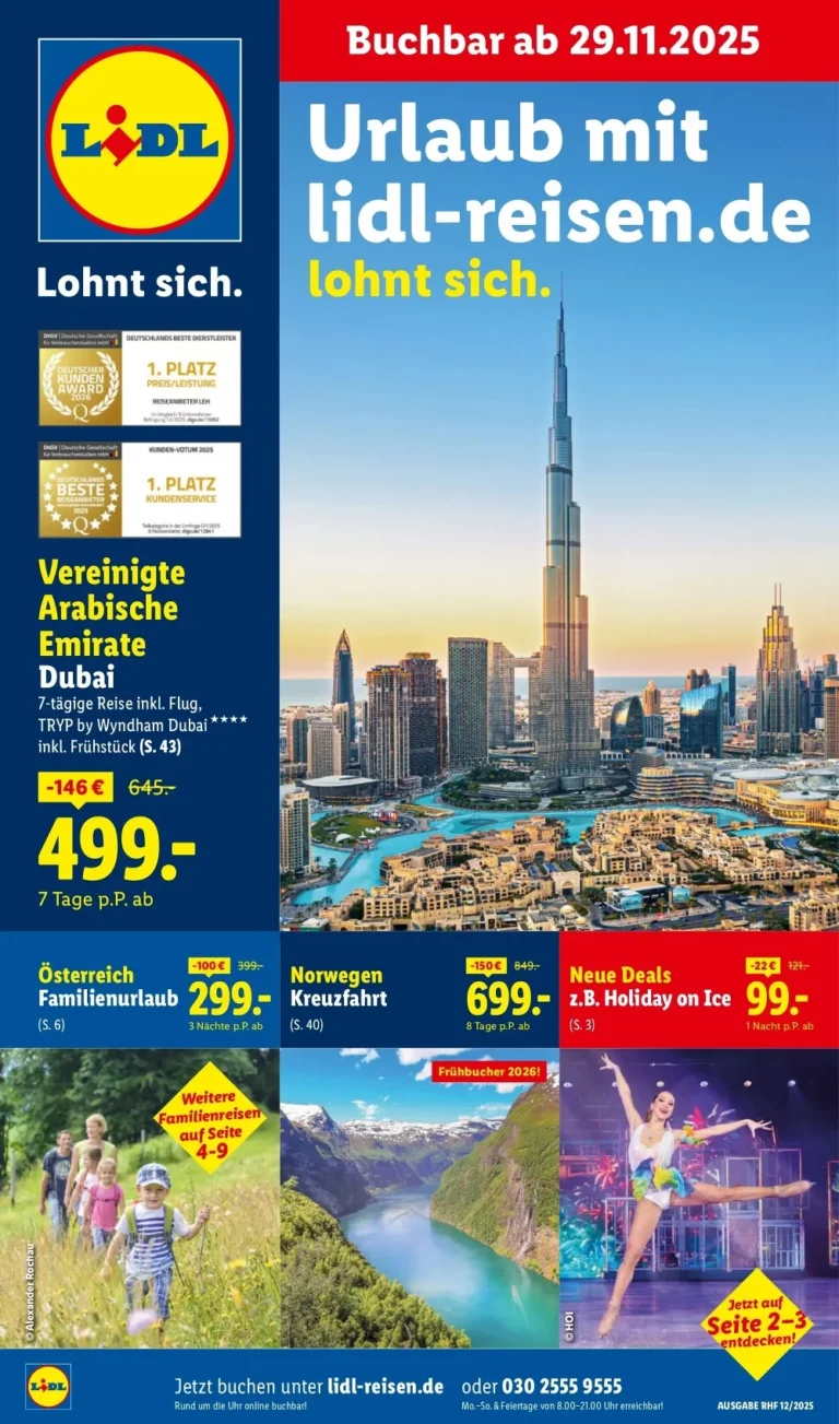 lidl reisen prospekt kw49