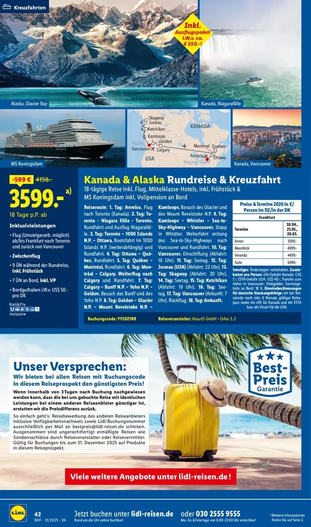 lidl reisen prospekt dezember 23