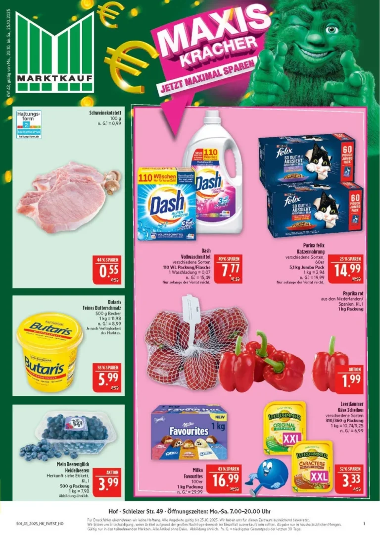 marktkrauf hof prospekt kw43