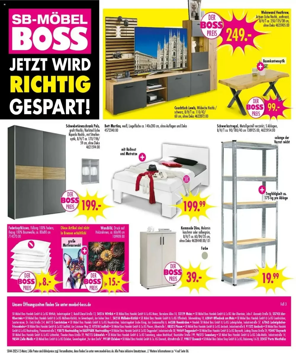 mobel boss prospekt oktober 25 31 12