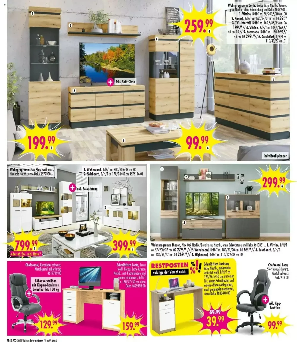 mobel boss prospekt oktober 25 31 8