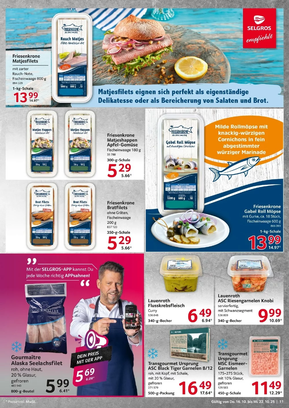 selgros food prospekt oktober 16 22 11 1