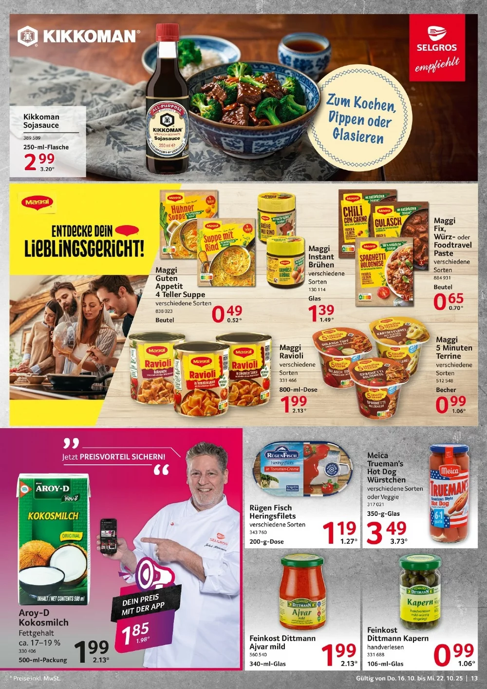 selgros food prospekt oktober 16 22 13 1