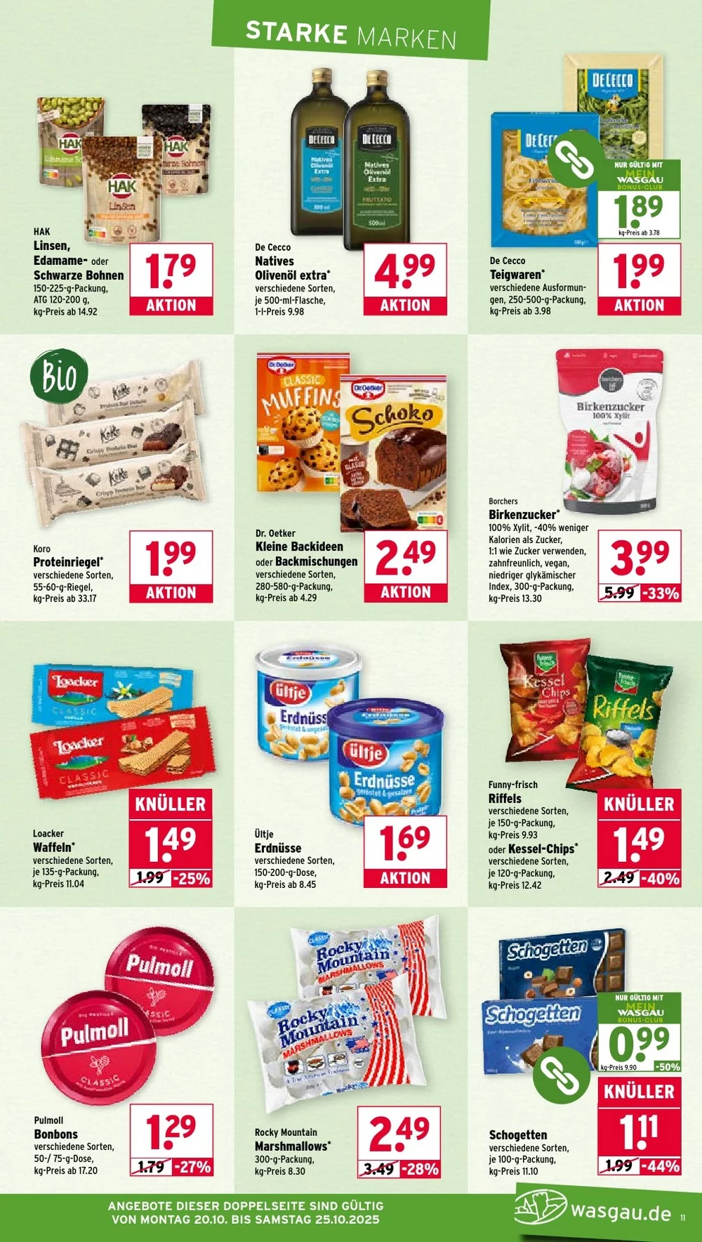 wasgau prospekt oktober 20 25 11