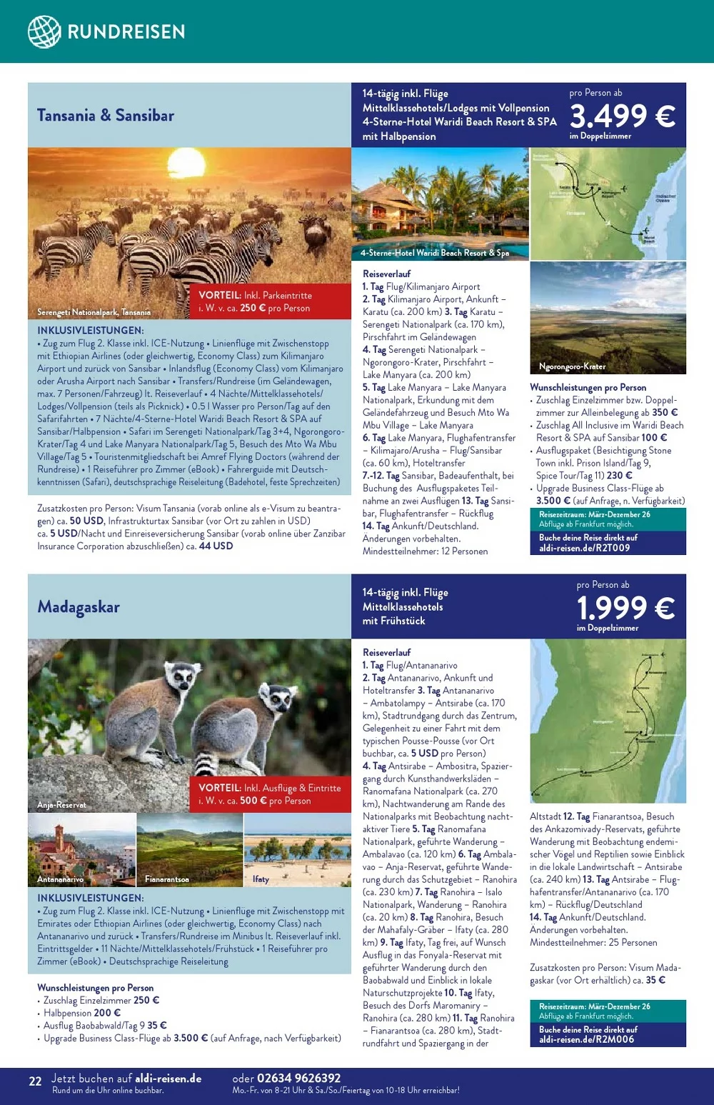 aldi reisen prospekt dezember 22