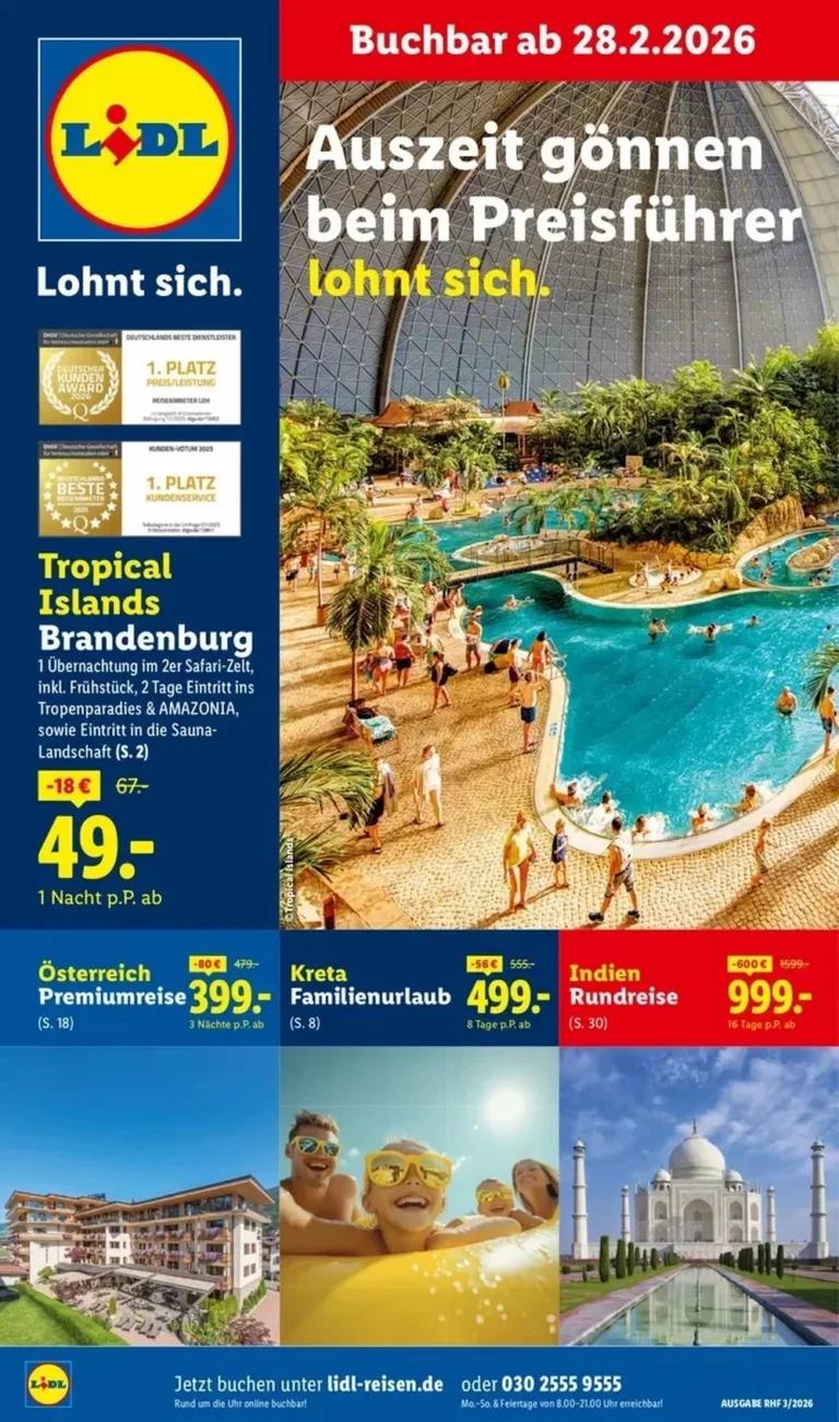 lidl reisen prospekt marz