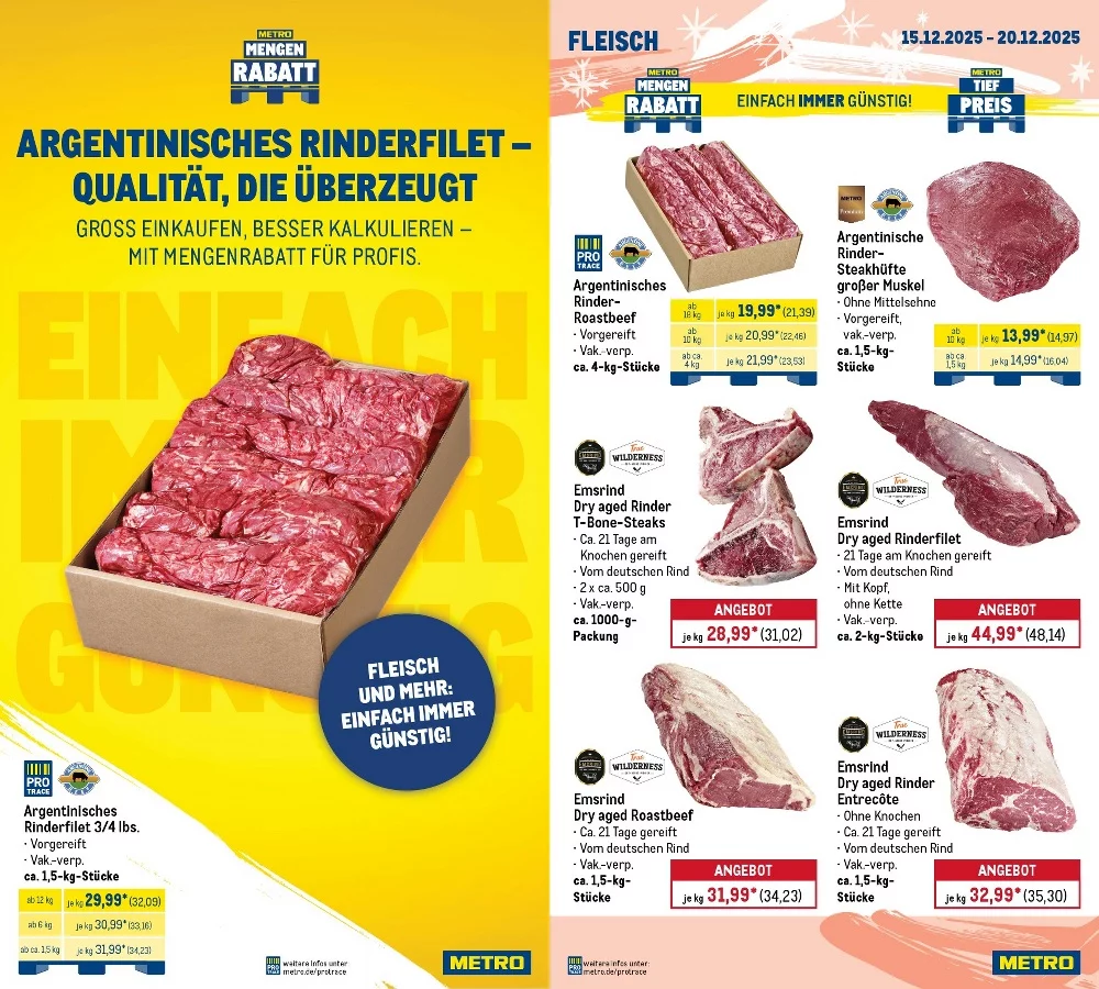Metro Gastro Prospekt ab 29.12.2025 Angebote Blättern 2 metro gastro prospekt dezember 15 20 2