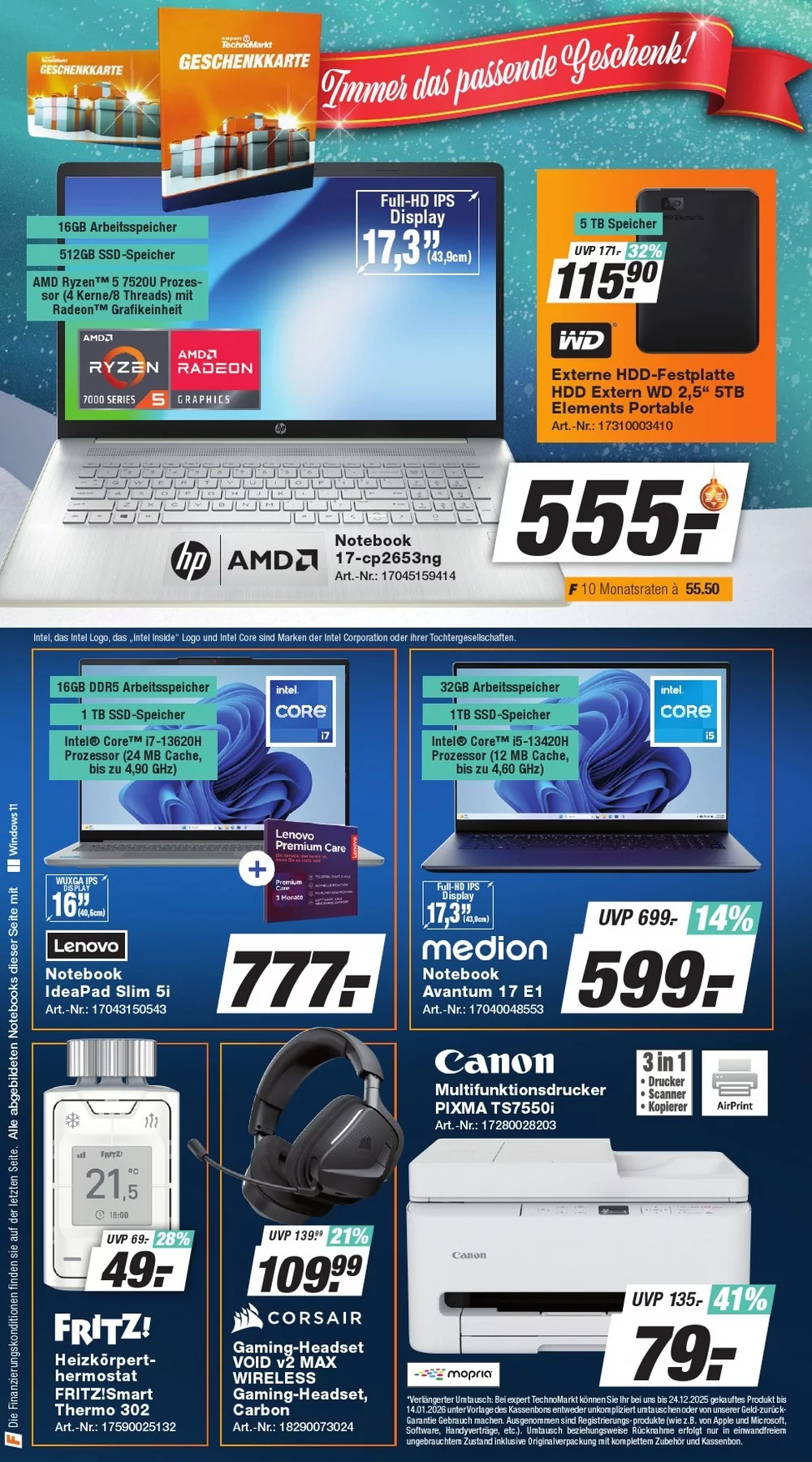 technomarkt prospekt dezember 12 18 6