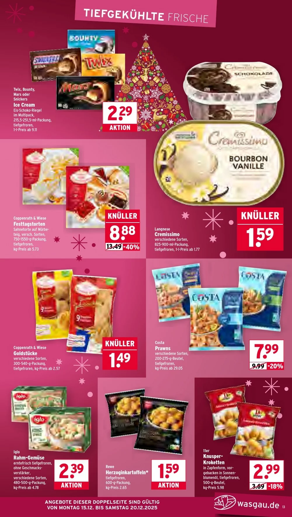 wasgau prospekt dezember 15 20 13