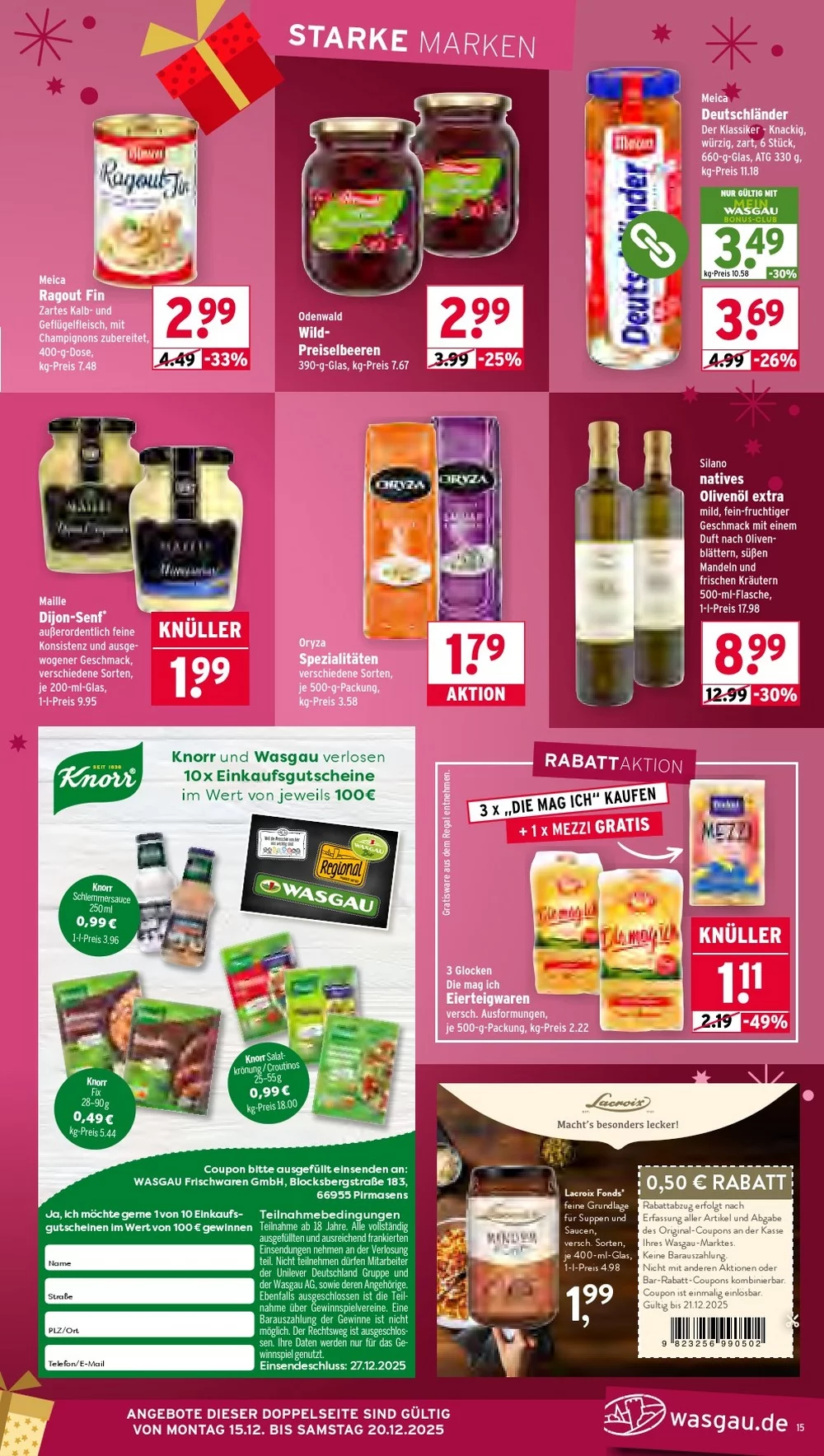 wasgau prospekt dezember 15 20 15