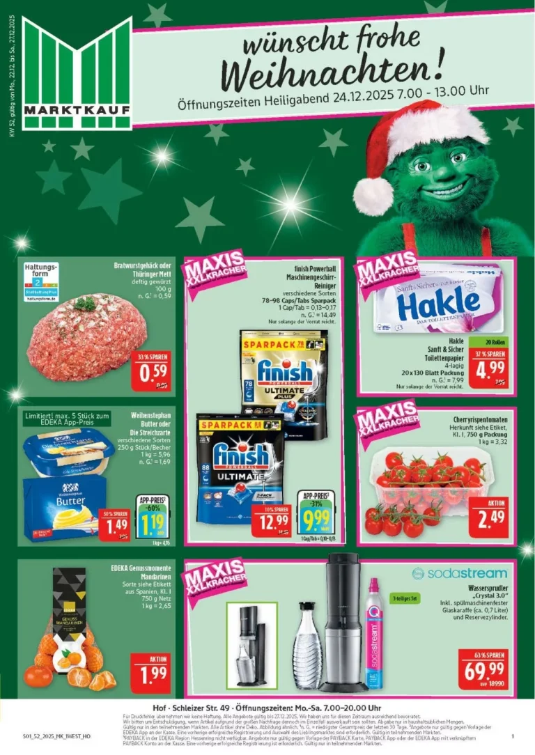 marktkrauf hof prospekt kw52