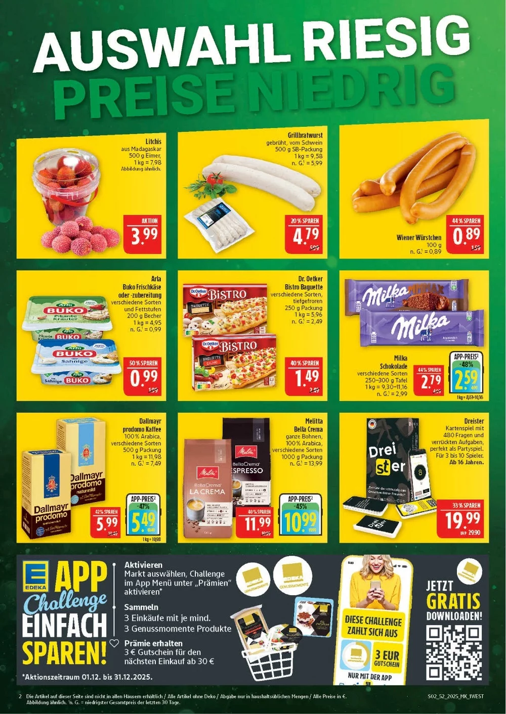 NORDBAYERN MARKTKAUF WEST HOF prospekt dezember 22 27 2