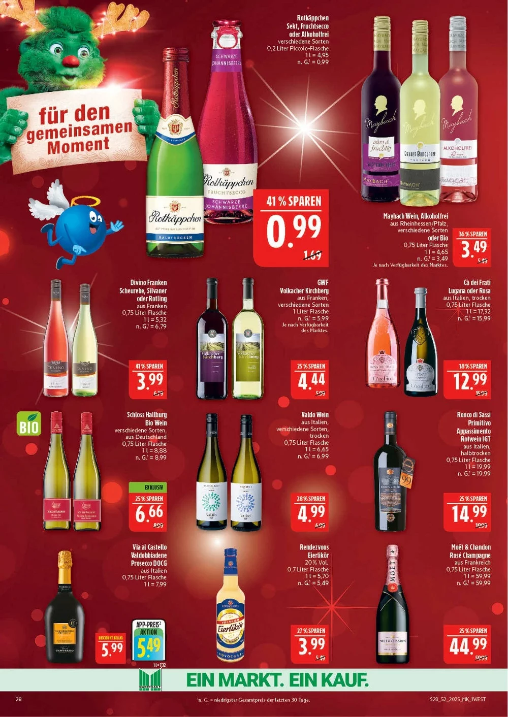 NORDBAYERN MARKTKAUF WEST HOF prospekt dezember 22 27 28