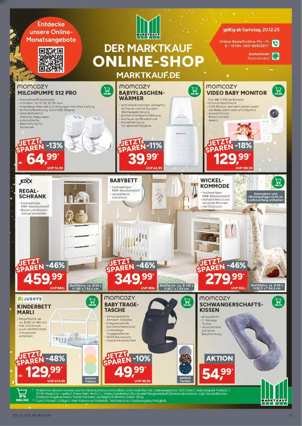 NORDBAYERN MARKTKAUF WEST HOF prospekt dezember 22 27 33